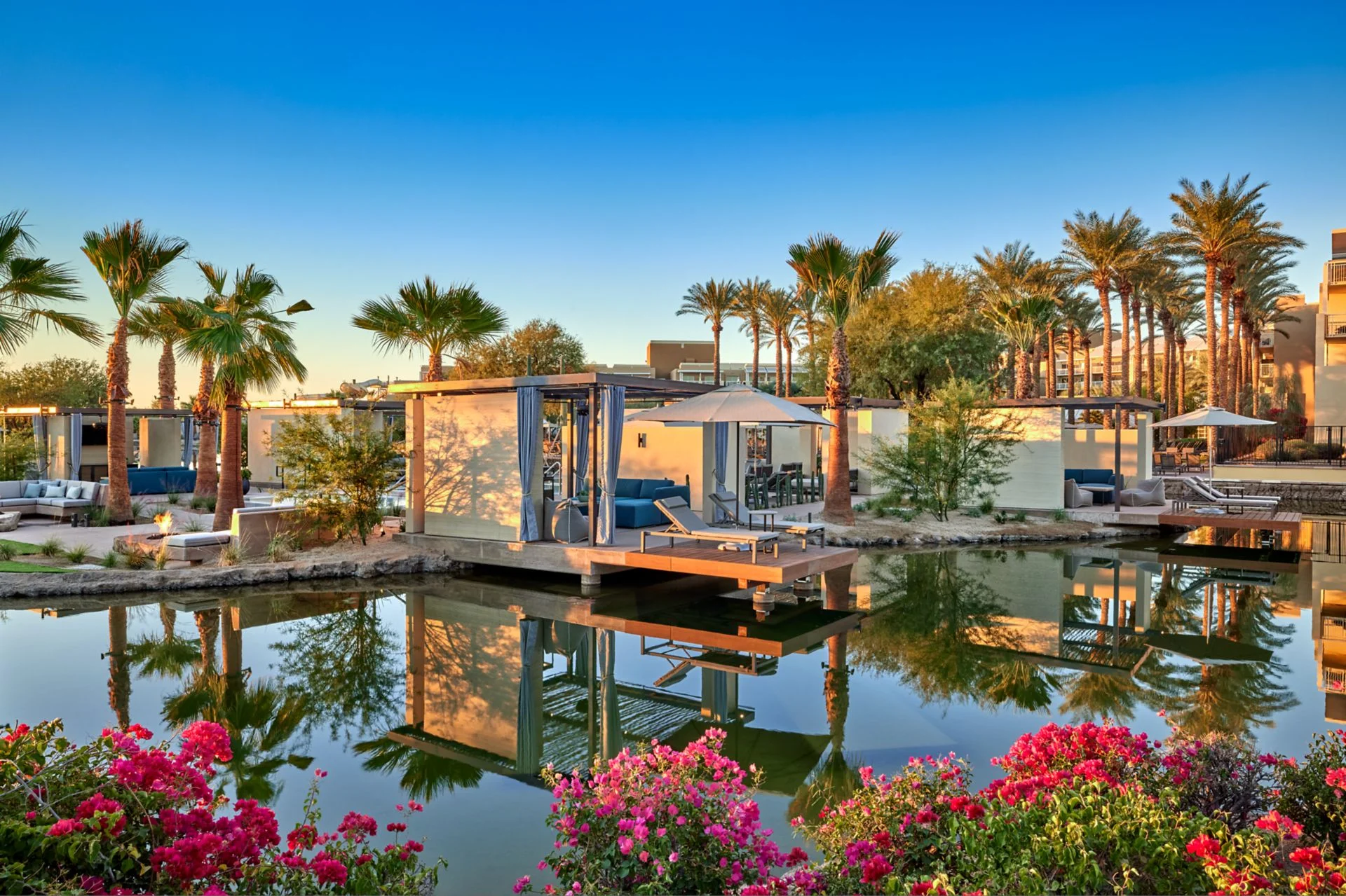 Poolside cabanas at JW Marriott Desert Ridge