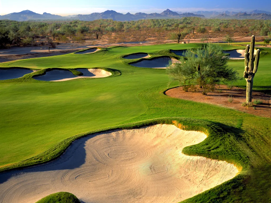 Golf course bunker at JW Marriott Desert Ridge
