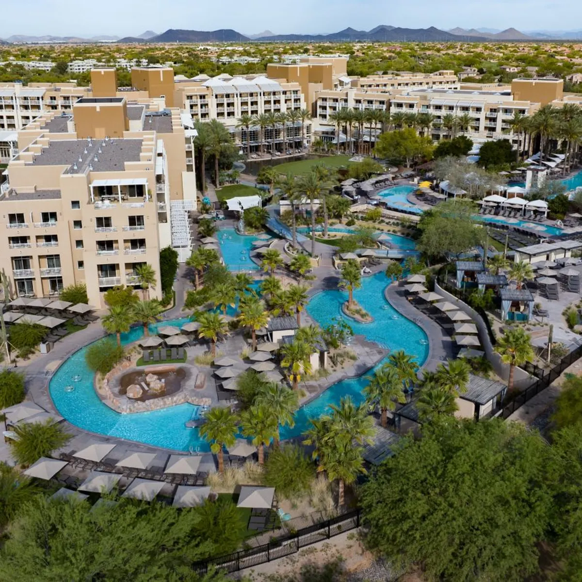 Lazy river pool at JW Marriott Desert Ridge